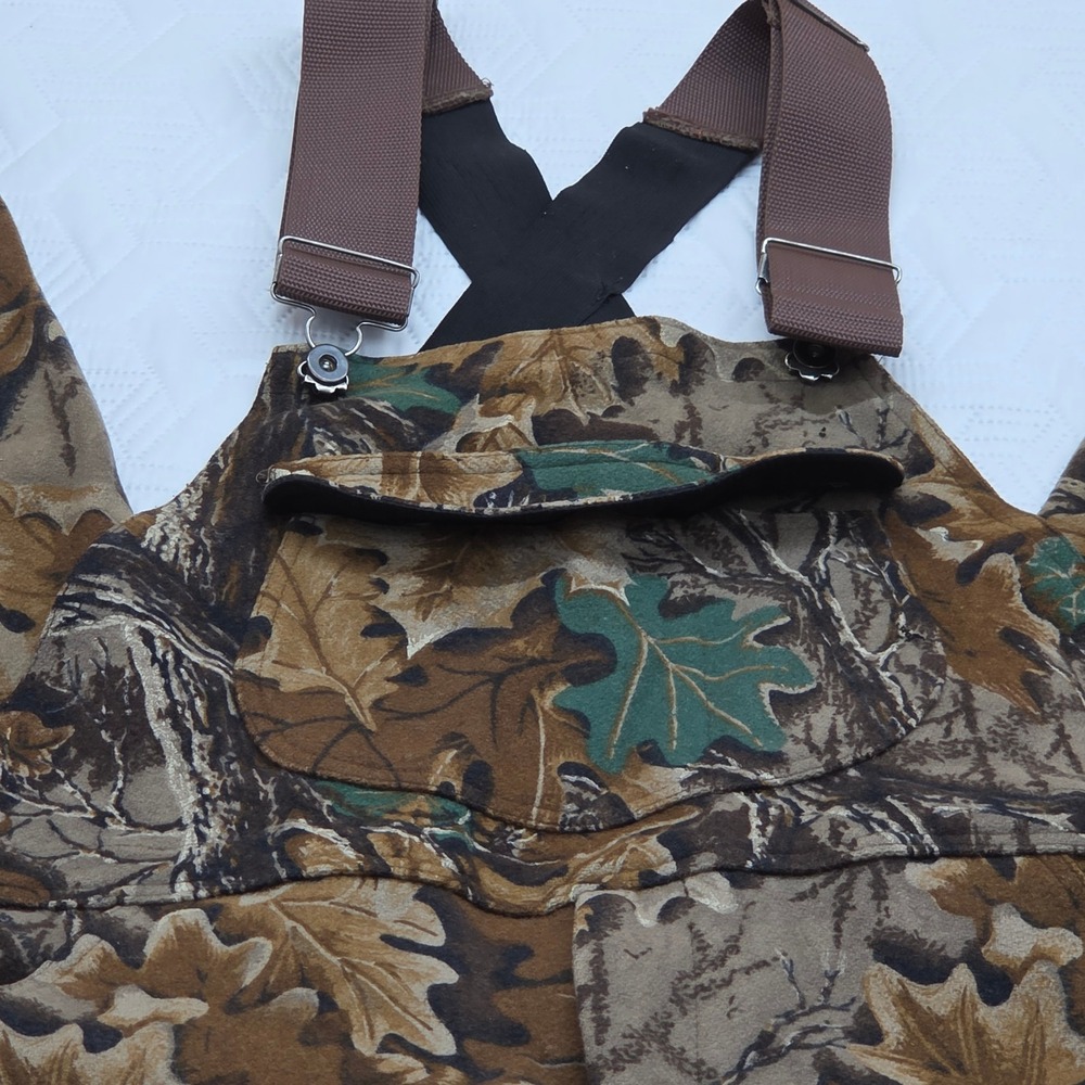 Vintage Woolrich Hunting Bib Overalls Men 40 Advantage Timber 100%Wool Excellent - Picture 2 of 14